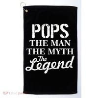Pops The Man Myth Legend Golf Towel thumb 0
