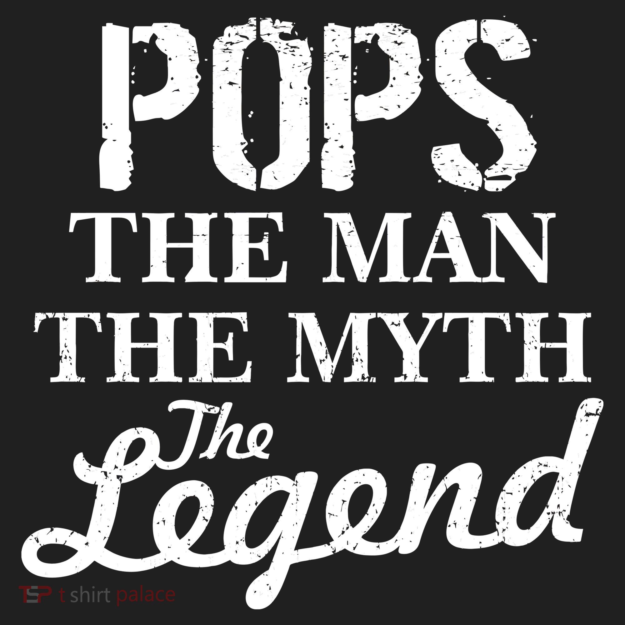 Pops The Man Myth Legend Golf Towel