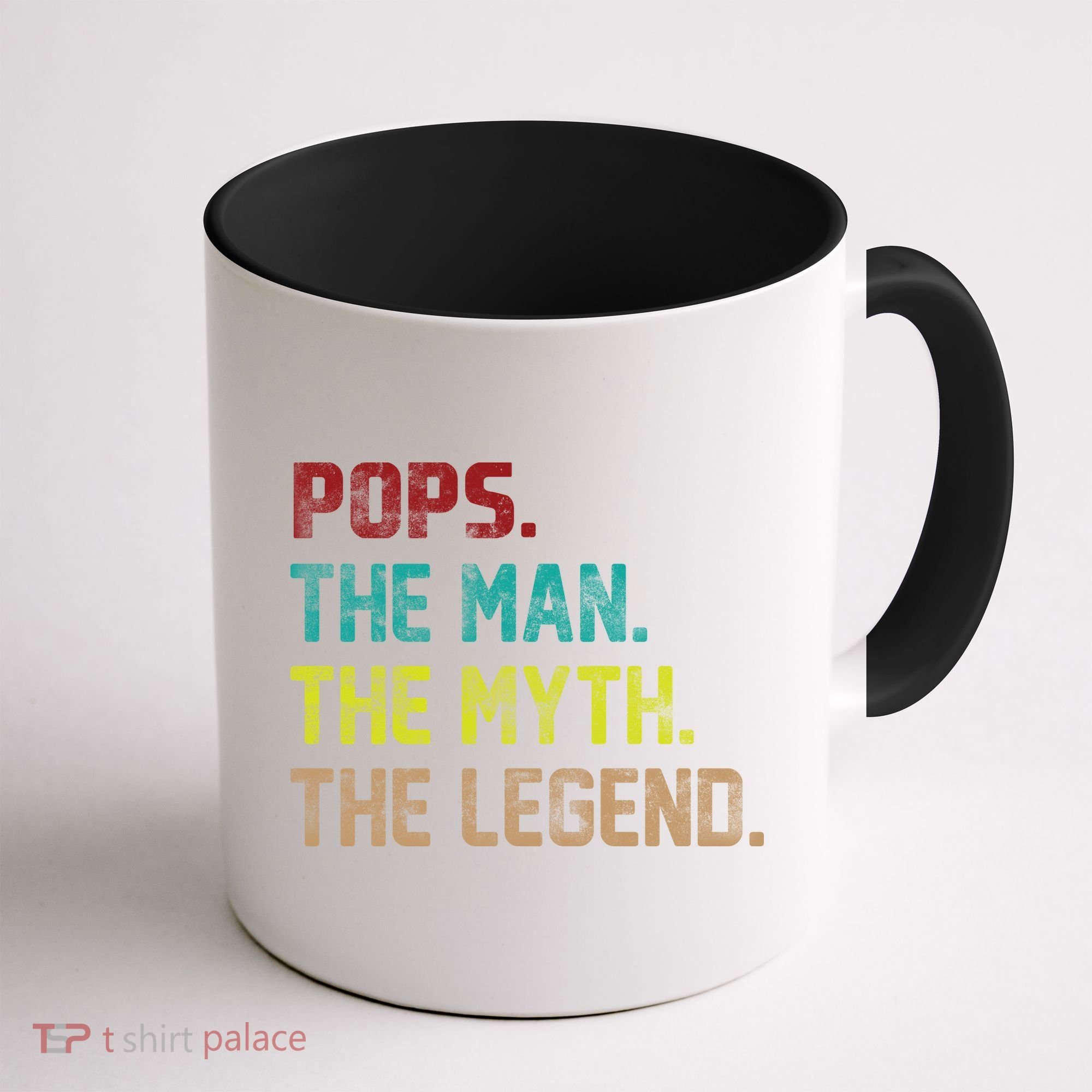 Pops The Man The Myth The Legend Funny Grandpa Coffee Mug