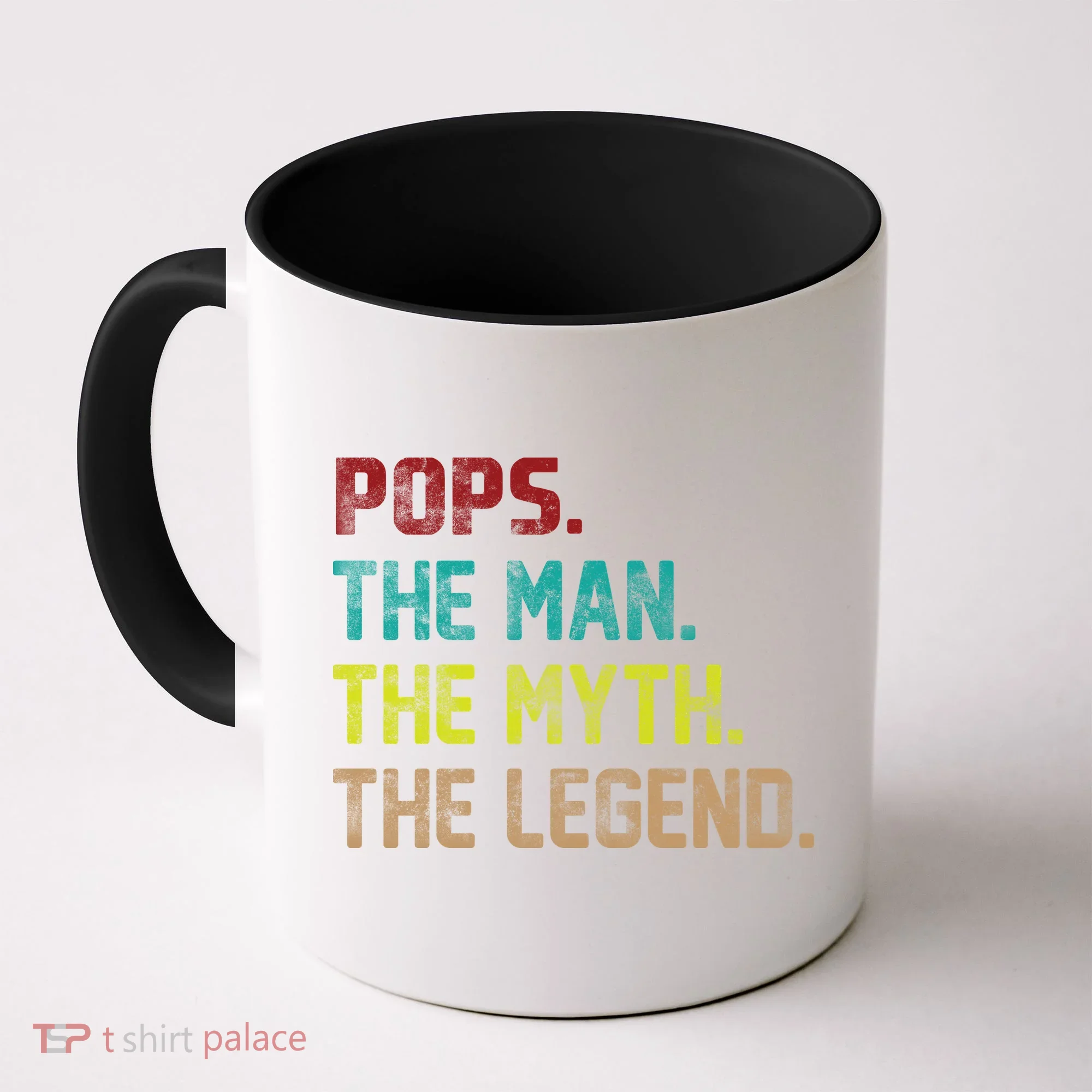 Pops The Man The Myth The Legend Funny Grandpa Coffee Mug