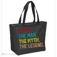 Pops The Man The Myth The Legend Funny Grandpa Tote Bag thumb 2