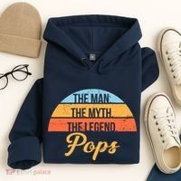 Pops The Man the Myth the Legend Hoodie thumb 4