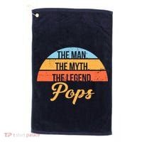 Pops The Man the Myth the Legend Golf Towel thumb 0
