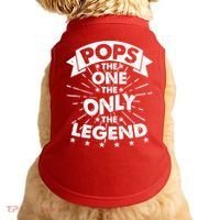 Pops The One The Only The Legend Doggie Tank thumb 0