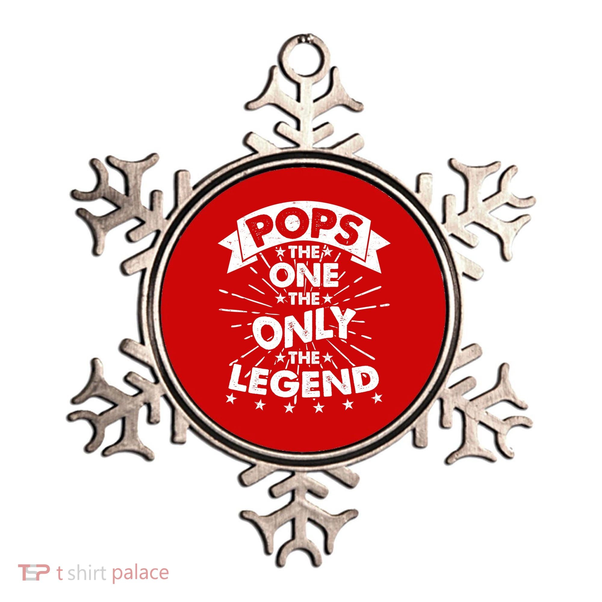 Pops The One The Only The Legend Ornament