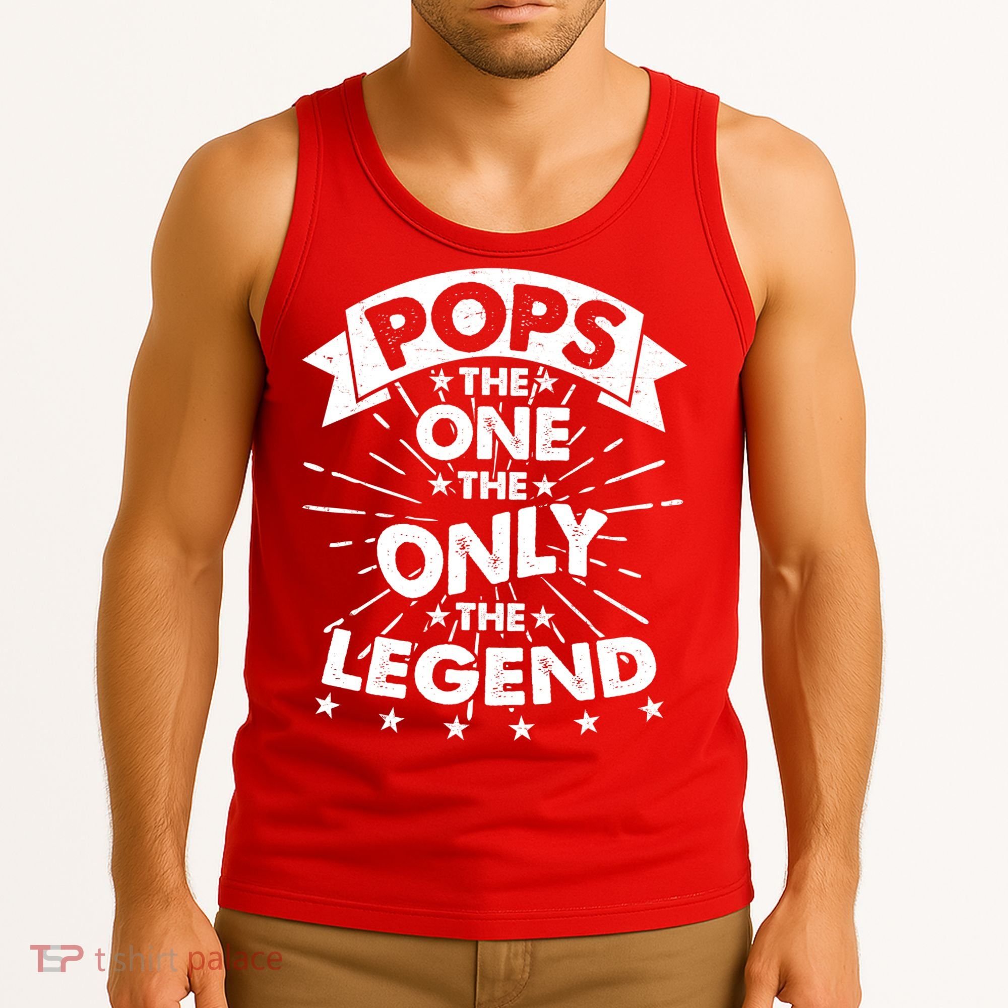 Pops The One The Only The Legend Tank Top
