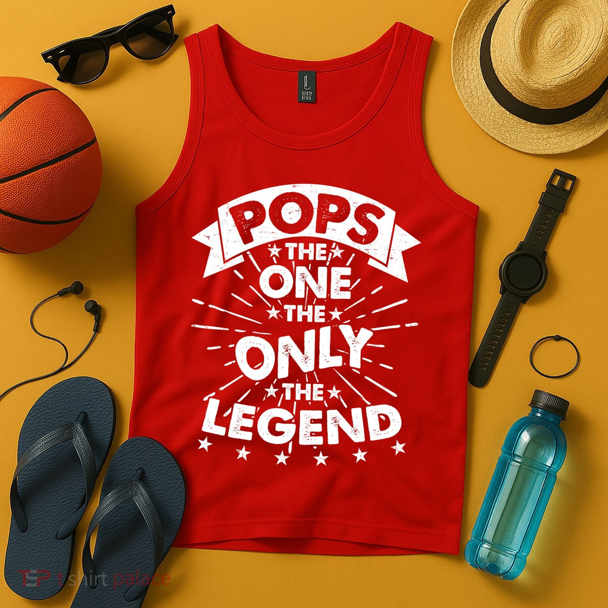 Pops The One The Only The Legend Tank Top