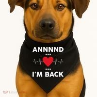 Post Operation Red Heart Back Open Heart Surgery Warrior Gift USA-Made Doggie Bandana thumb 1