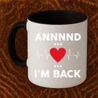 Post Operation Red Heart Back Open Heart Surgery Warrior Gift Coffee Mug thumb 2