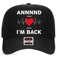 Post Operation Red Heart Back Open Heart Surgery Warrior Gift Hat thumb 0
