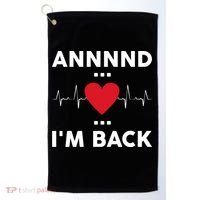 Post Operation Red Heart Back Open Heart Surgery Warrior Gift Golf Towel thumb 0