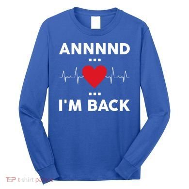 Post Operation Red Heart Back Open Heart Surgery Warrior Gift Long Sleeve Shirt