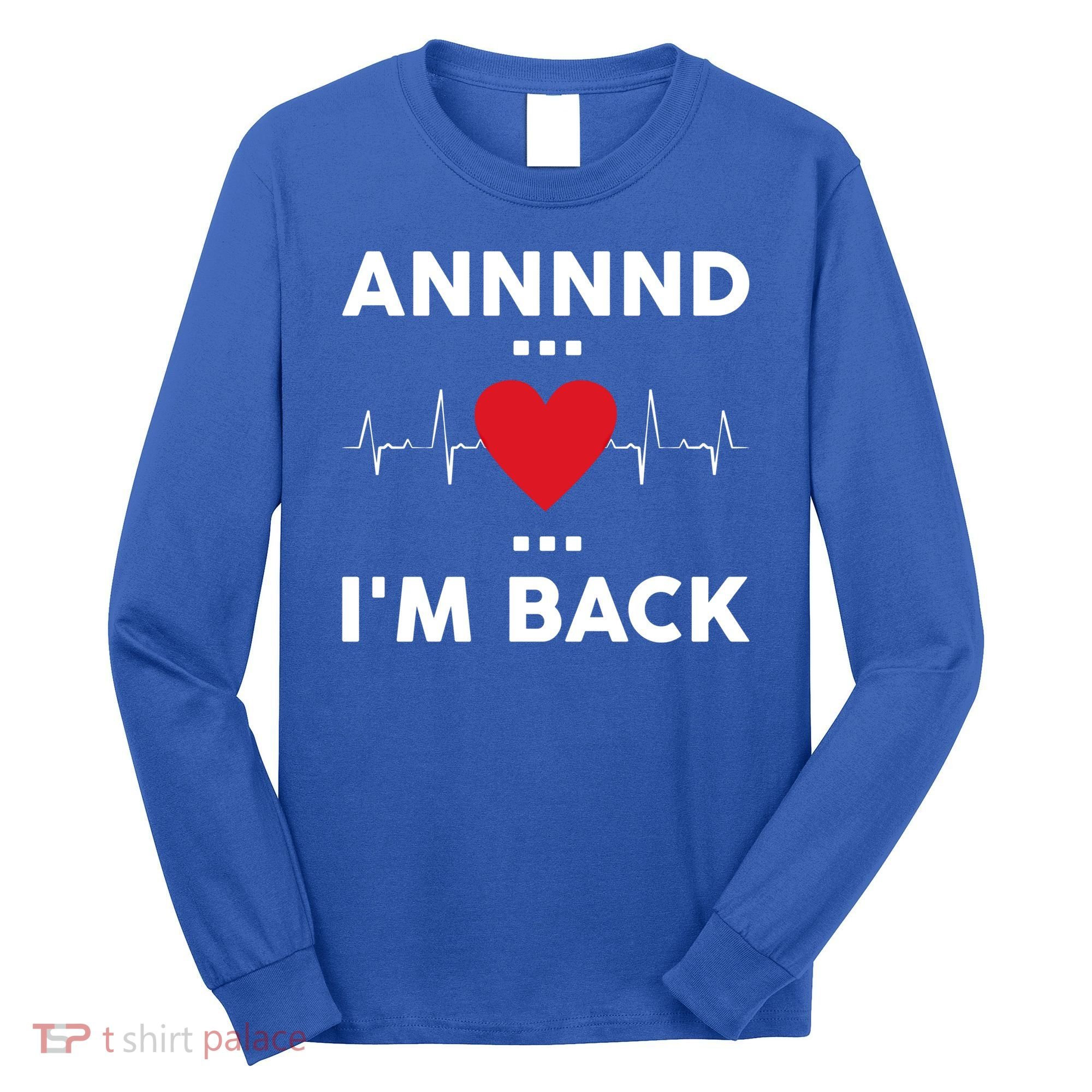 Post Operation Red Heart Back Open Heart Surgery Warrior Gift Long Sleeve Shirt
