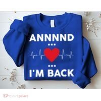 Post Operation Red Heart Back Open Heart Surgery Warrior Gift Sweatshirt thumb 2