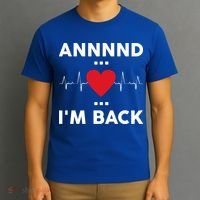 Post Operation Red Heart Back Open Heart Surgery Warrior Gift T-Shirt thumb 3