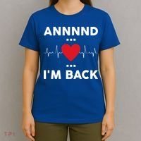 Post Operation Red Heart Back Open Heart Surgery Warrior Gift T-Shirt thumb 4