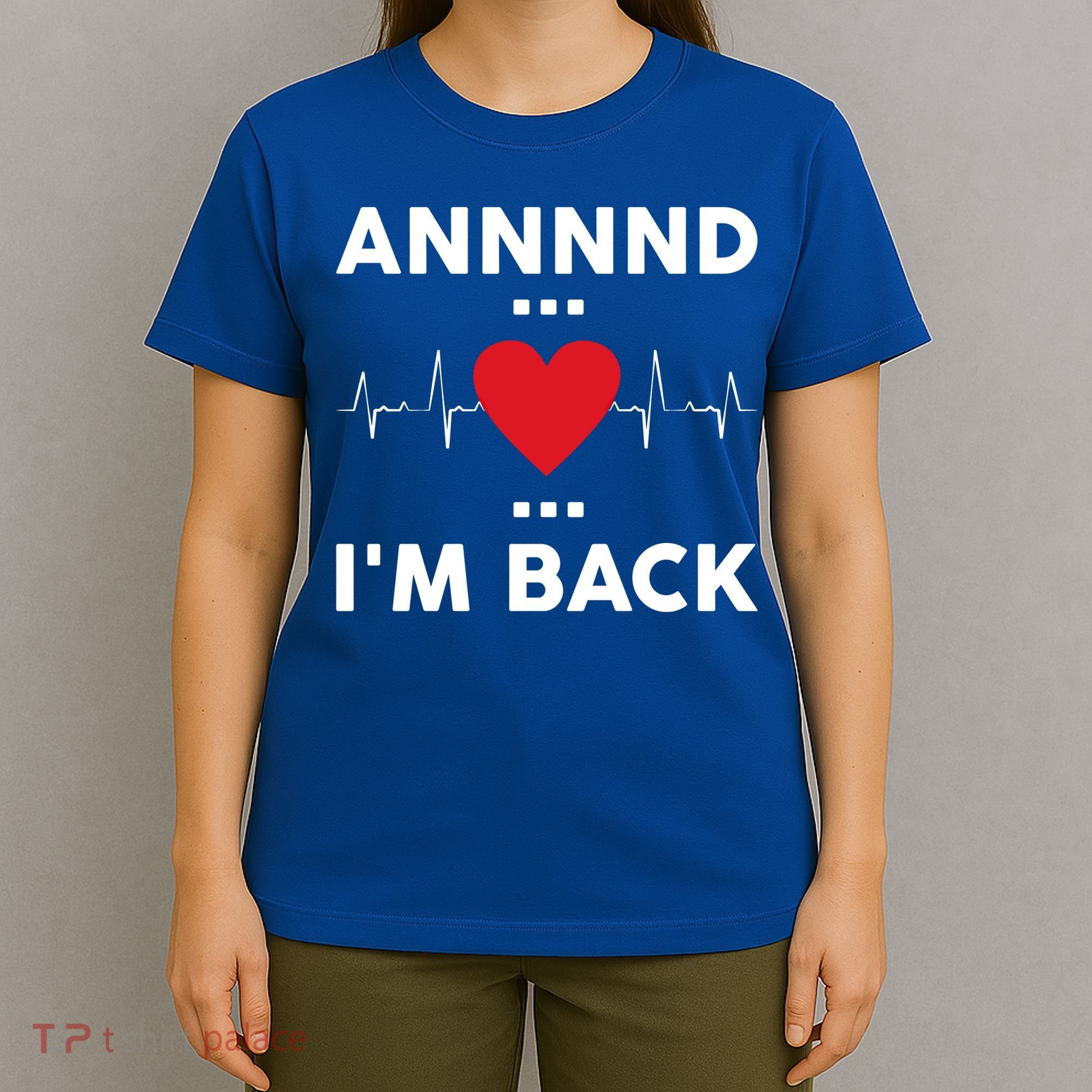 Post Operation Red Heart Back Open Heart Surgery Warrior Gift T-Shirt