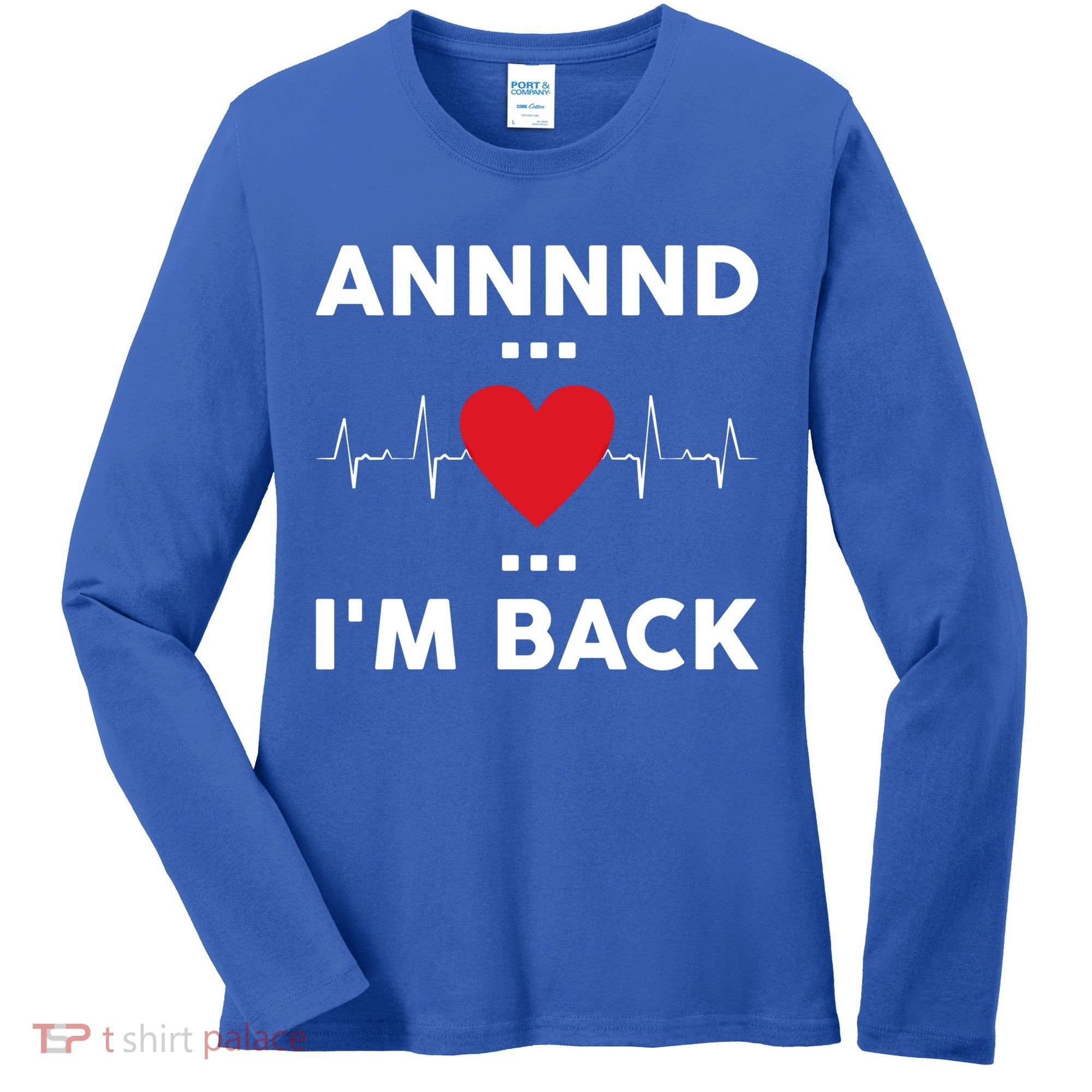Post Operation Red Heart Back Open Heart Surgery Warrior Gift Women's Long Sleeve Shirt