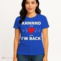 Post Operation Red Heart Back Open Heart Surgery Warrior Gift Women's T-Shirt thumb 4