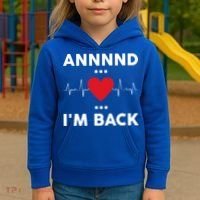 Post Operation Red Heart Back Open Heart Surgery Warrior Gift Kids Hoodie thumb 3