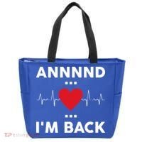 Post Operation Red Heart Back Open Heart Surgery Warrior Gift Tote Bag thumb 0