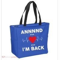 Post Operation Red Heart Back Open Heart Surgery Warrior Gift Tote Bag thumb 2