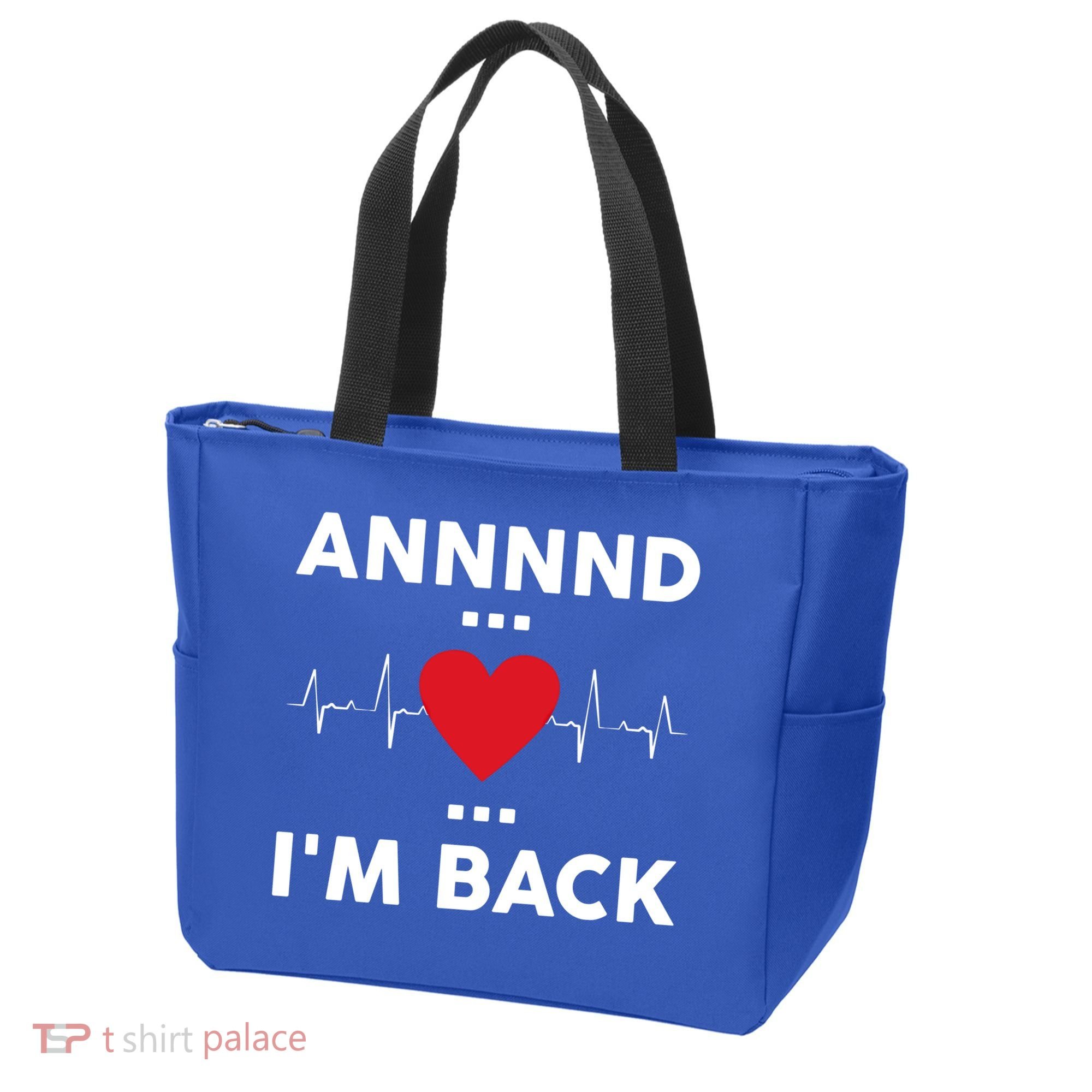 Post Operation Red Heart Back Open Heart Surgery Warrior Gift Tote Bag