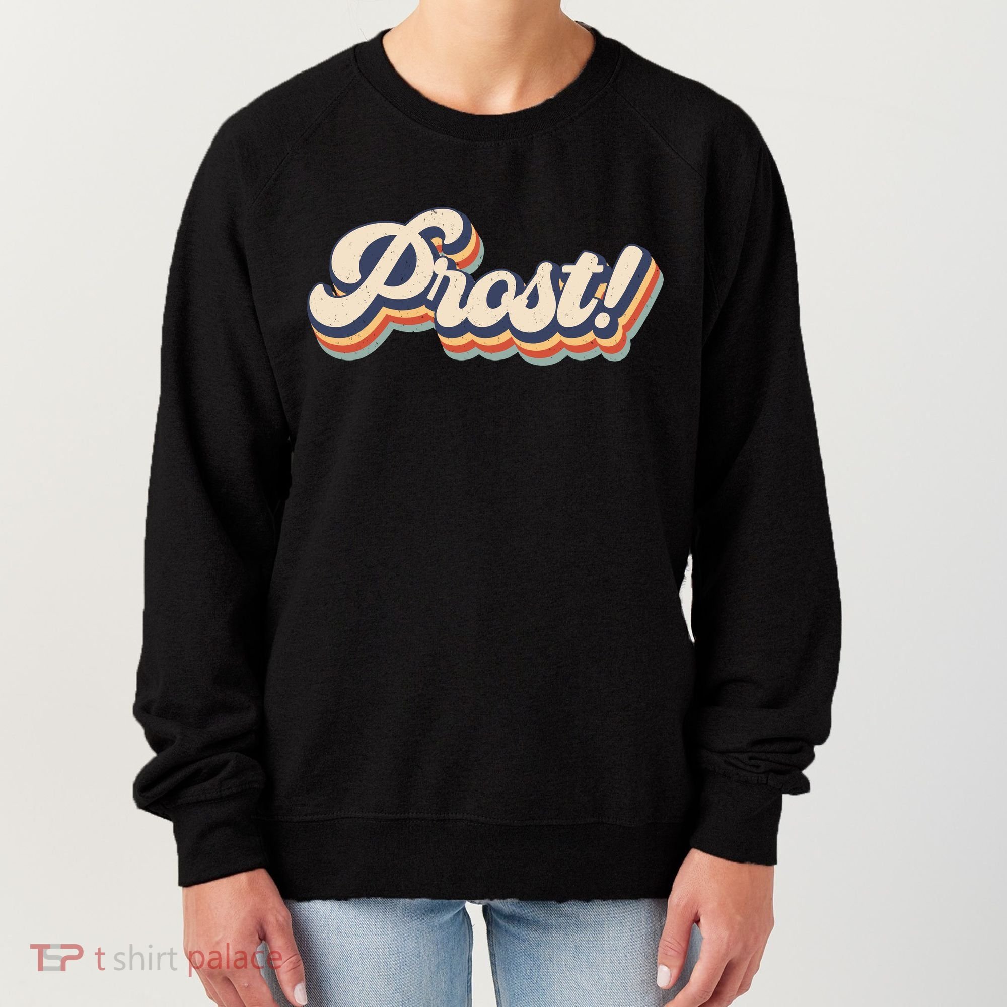 Prost Oktoberfest Retro Groovy Women's Sweatshirt