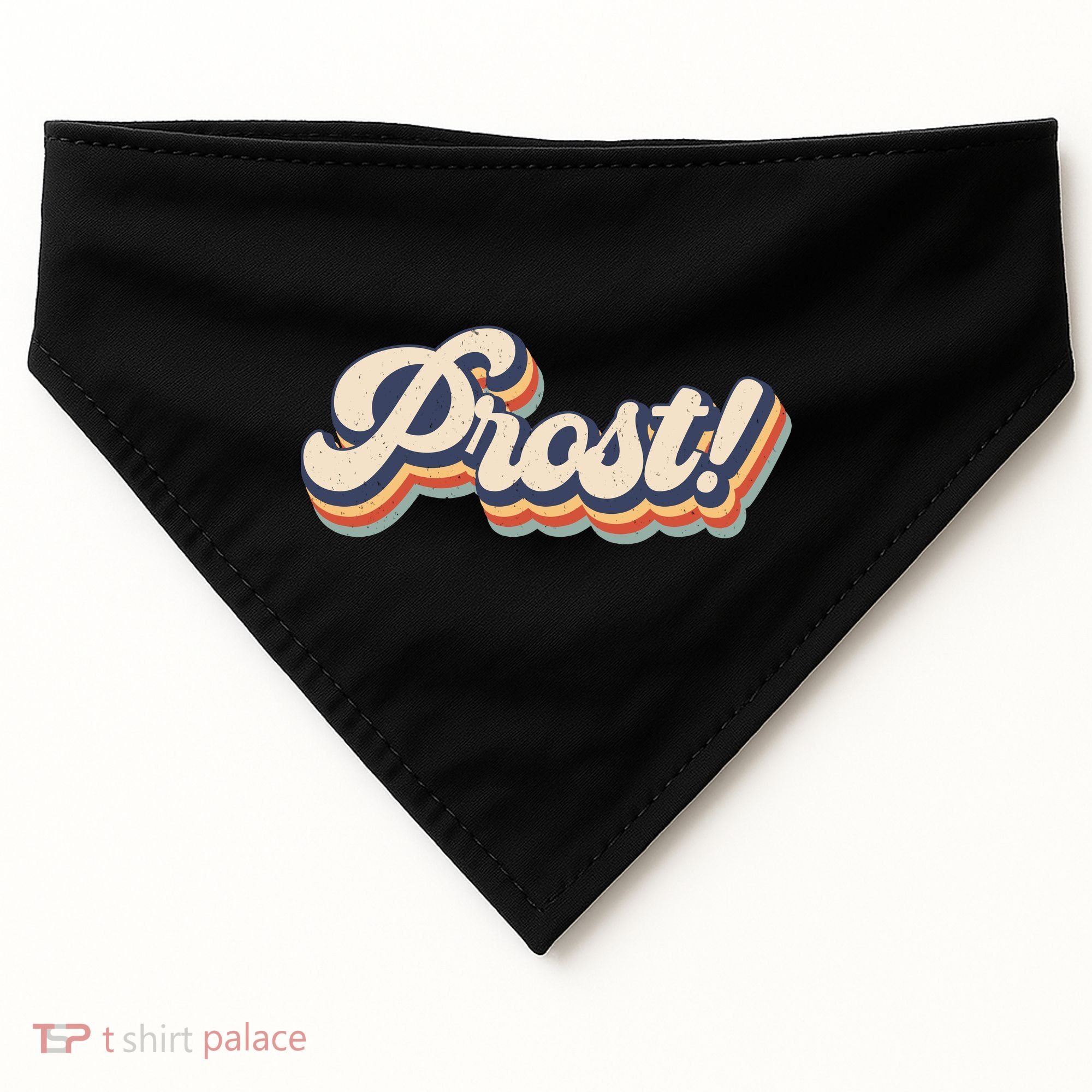 Prost Oktoberfest Retro Groovy USA-Made Doggie Bandana