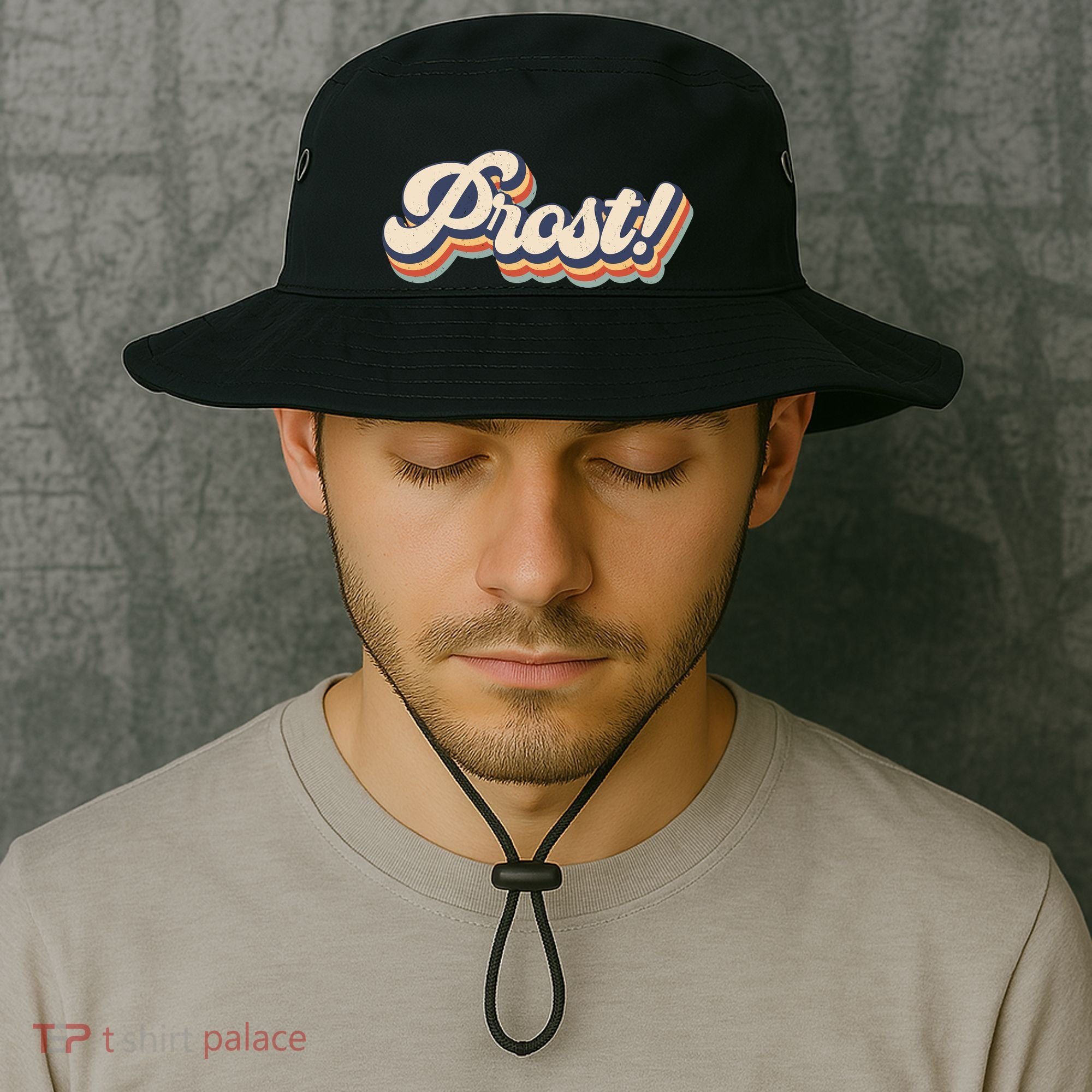 Prost Oktoberfest Retro Groovy Bucket Hat