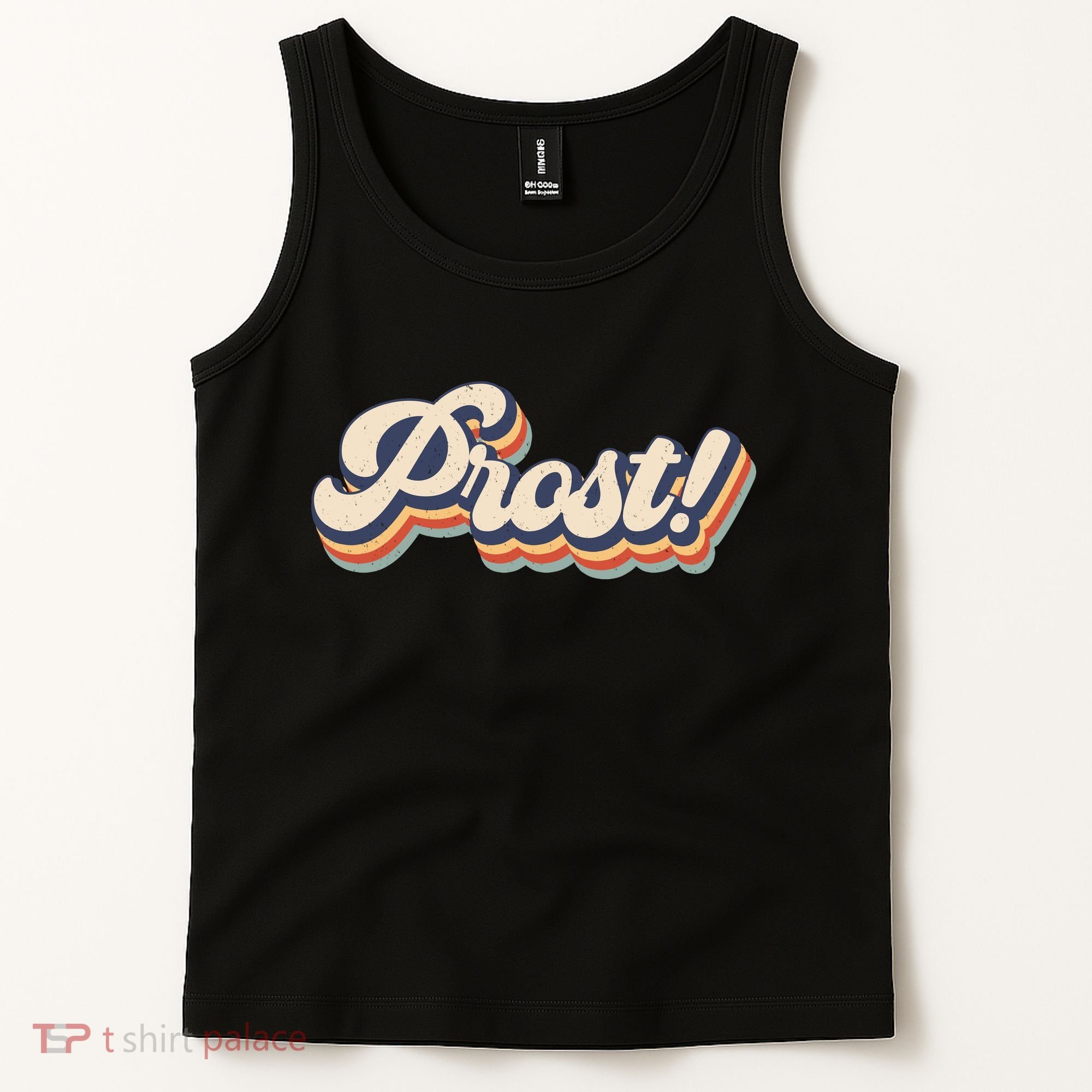 Prost Oktoberfest Retro Groovy Tank Top