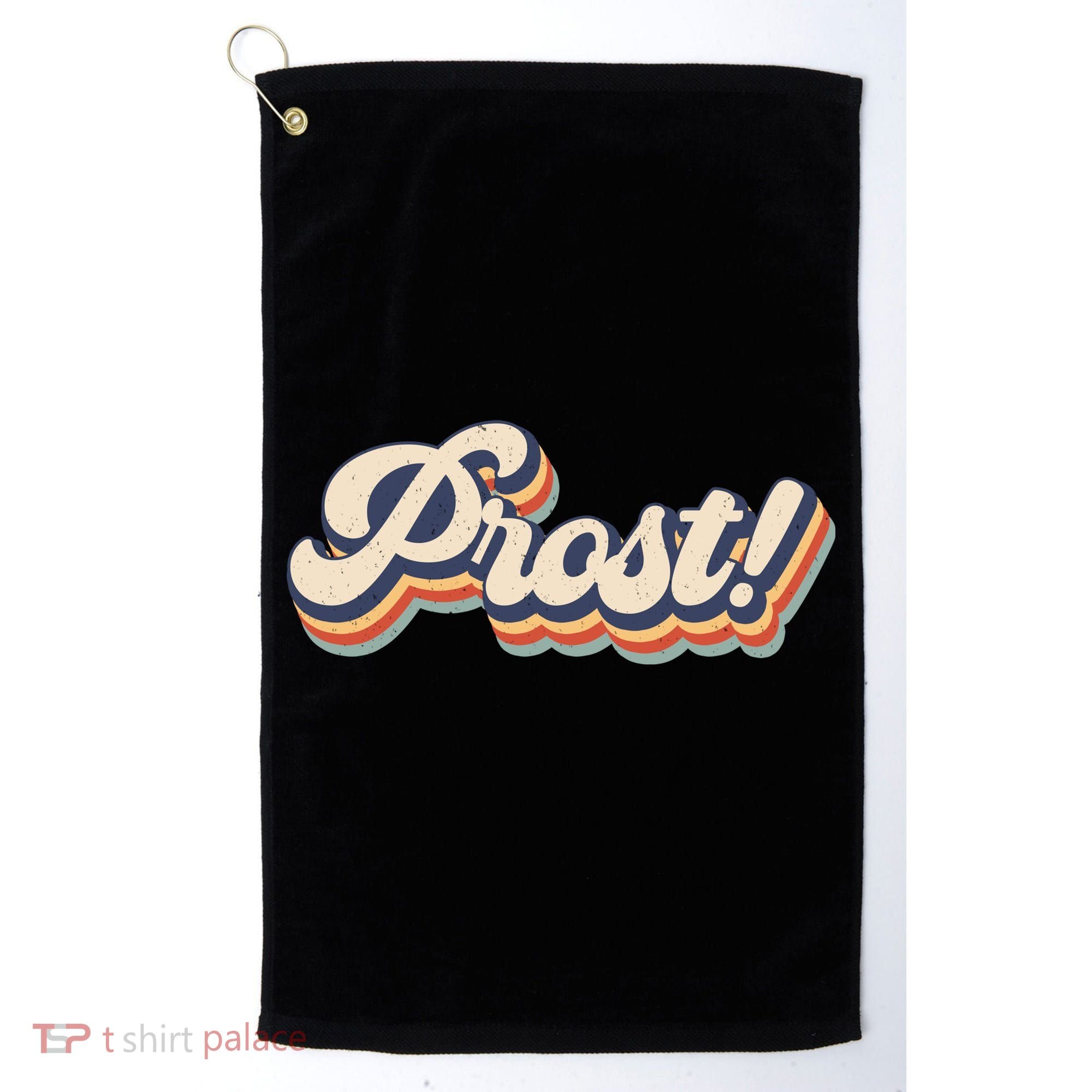Prost Oktoberfest Retro Groovy Golf Towel