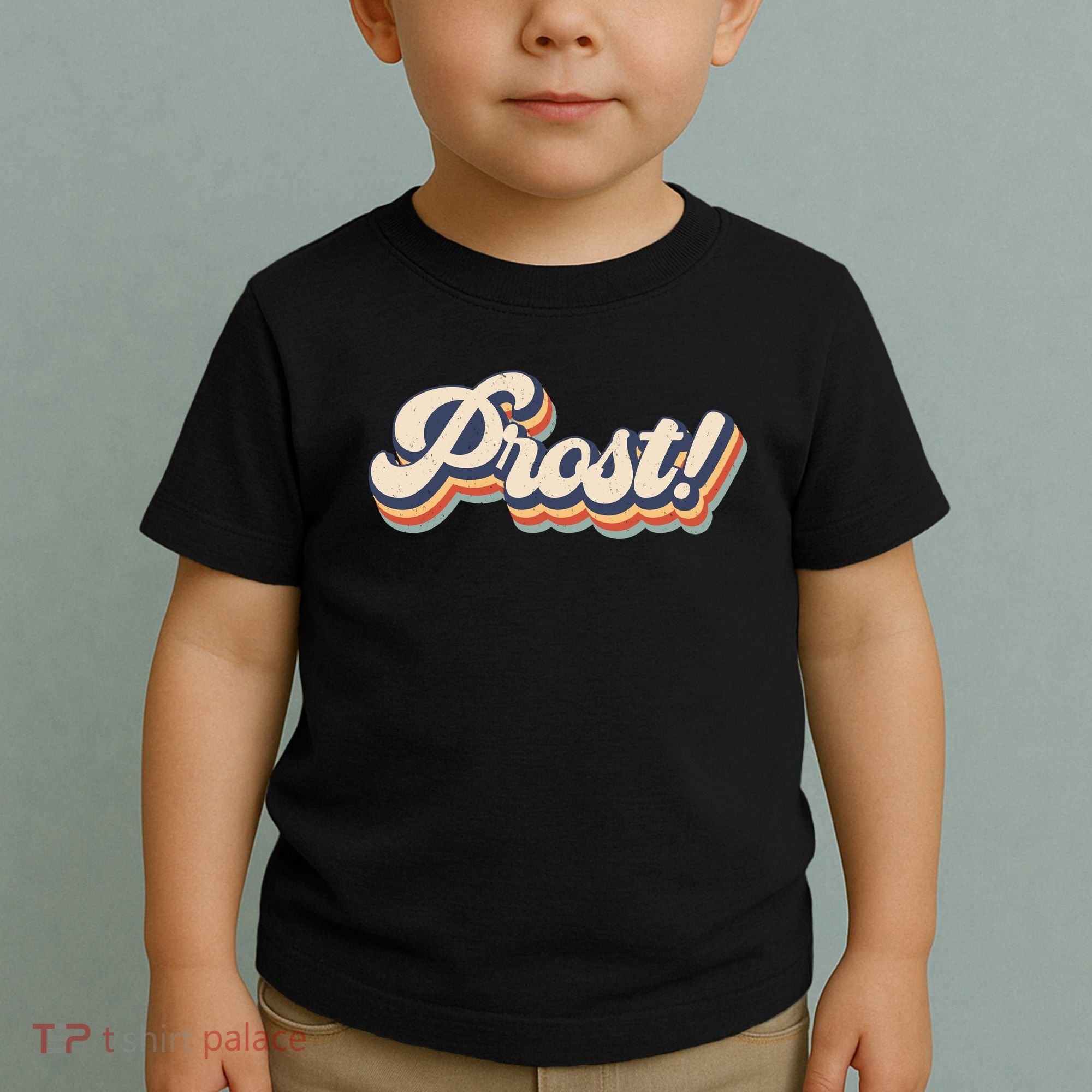 Prost Oktoberfest Retro Groovy Toddler T-Shirt