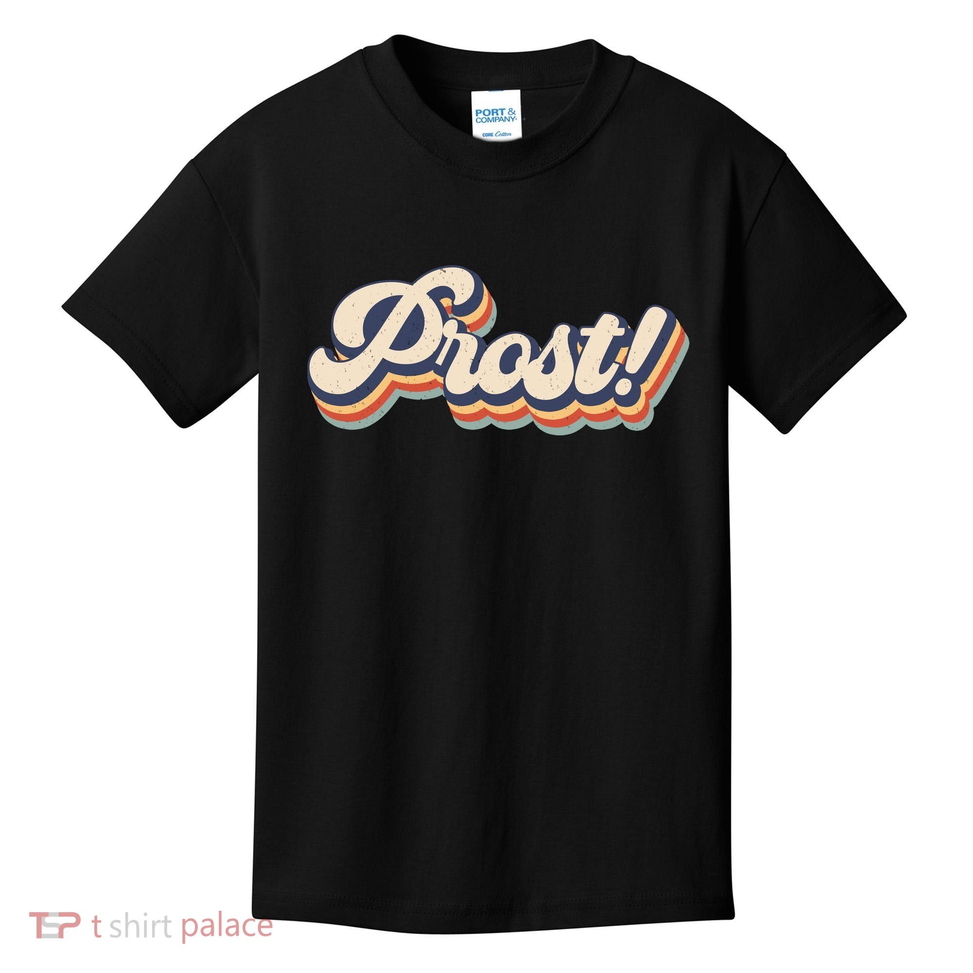 Prost Oktoberfest Retro Groovy Kids T-Shirt