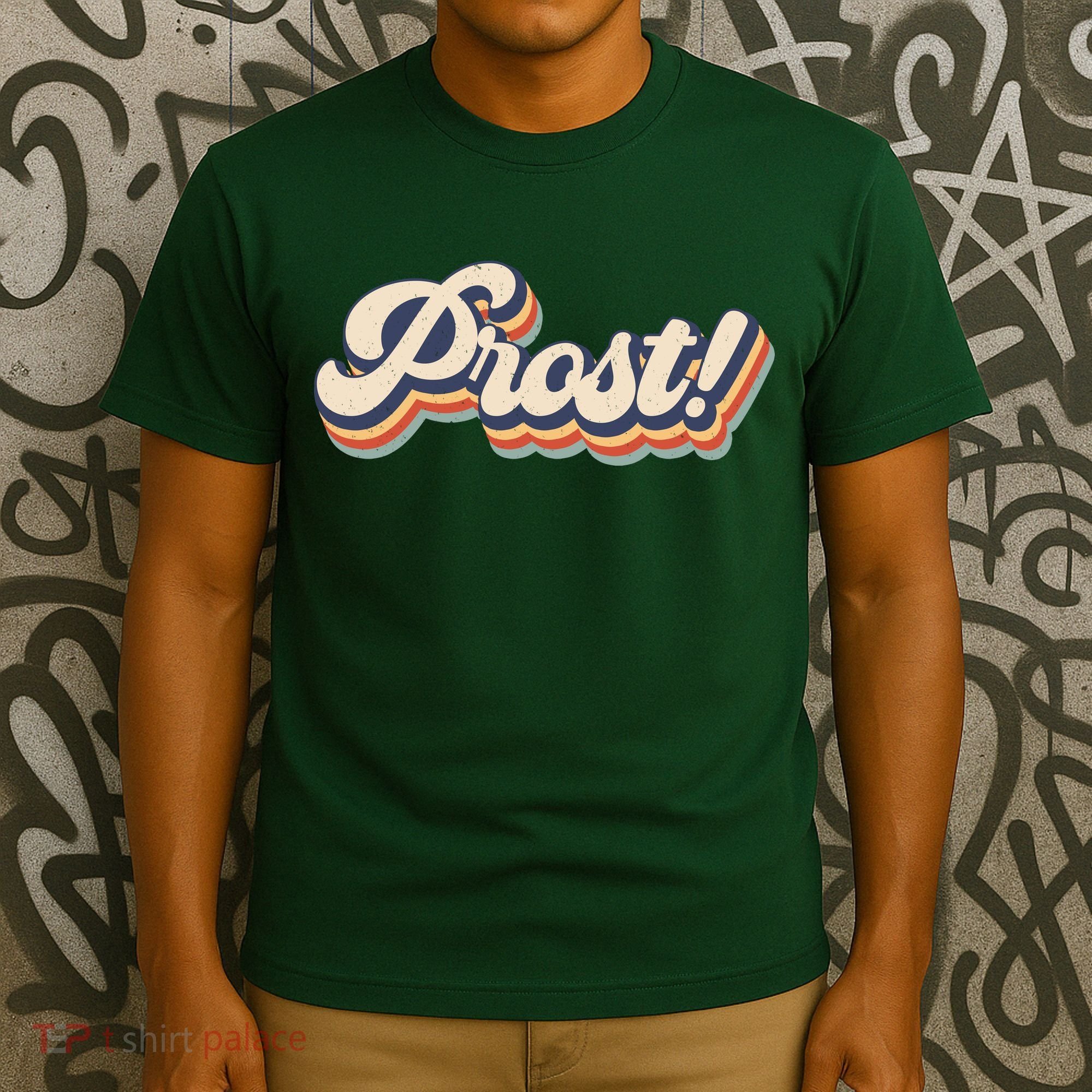 Prost Oktoberfest Retro Groovy T-Shirt