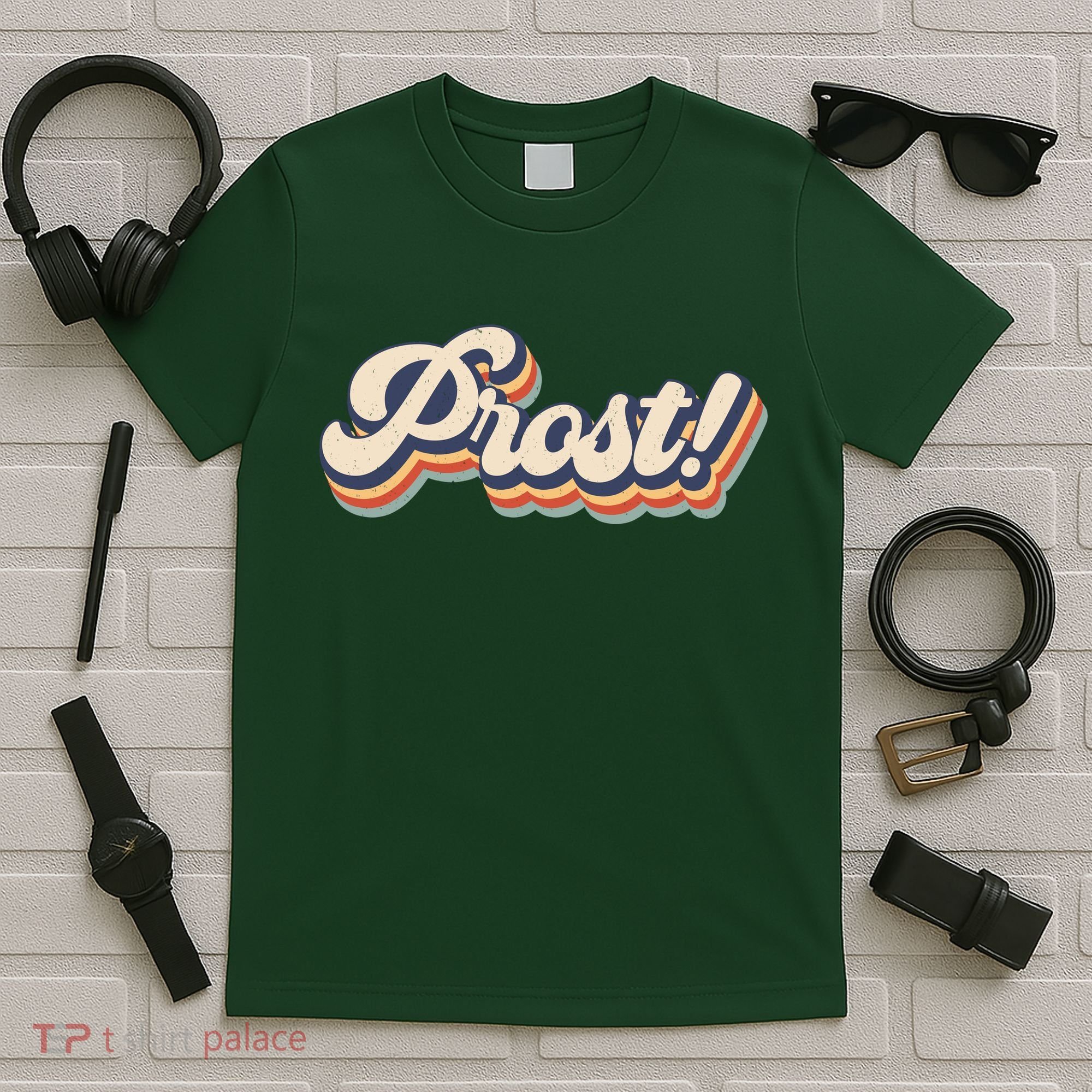 Prost Oktoberfest Retro Groovy T-Shirt