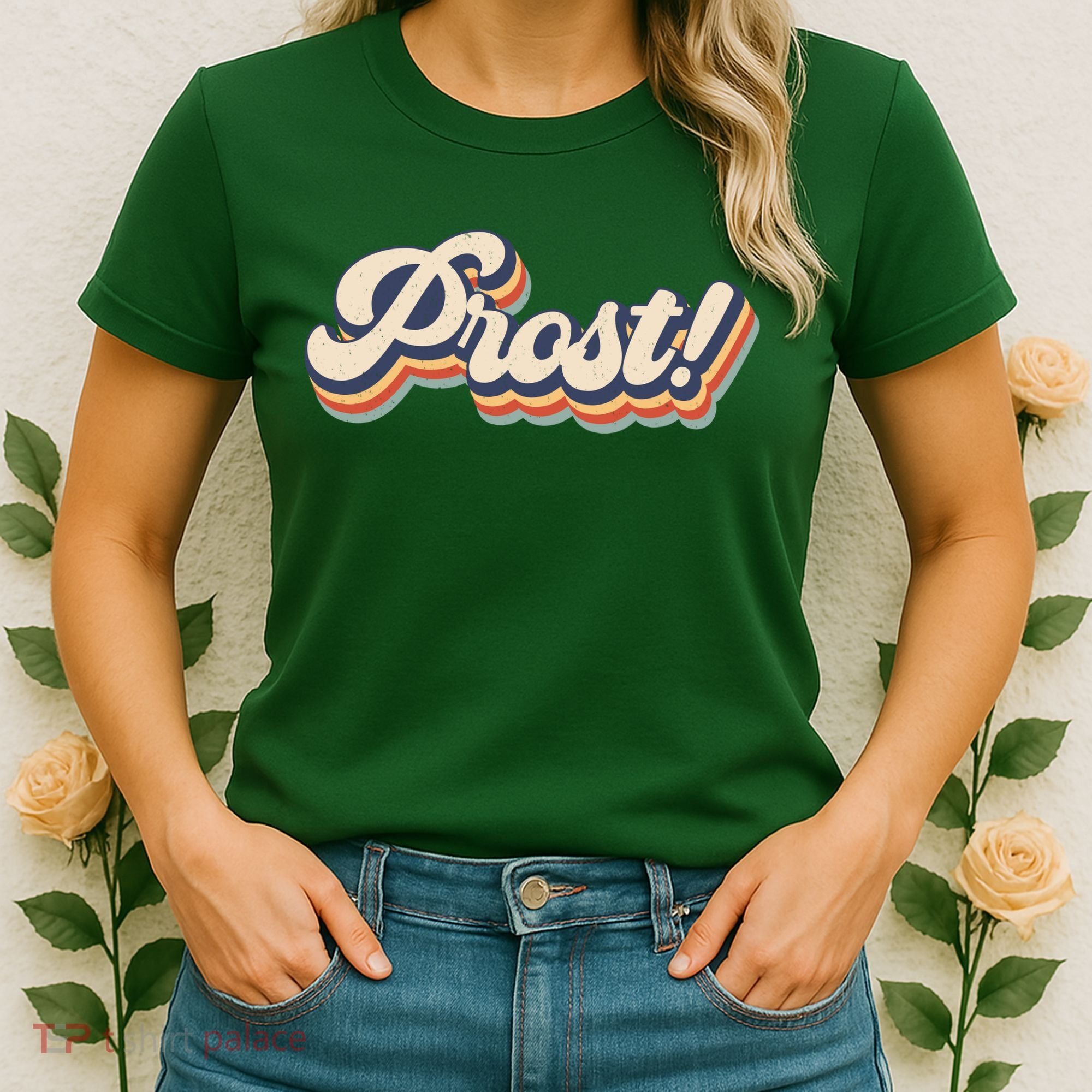 Prost Oktoberfest Retro Groovy Women's T-Shirt