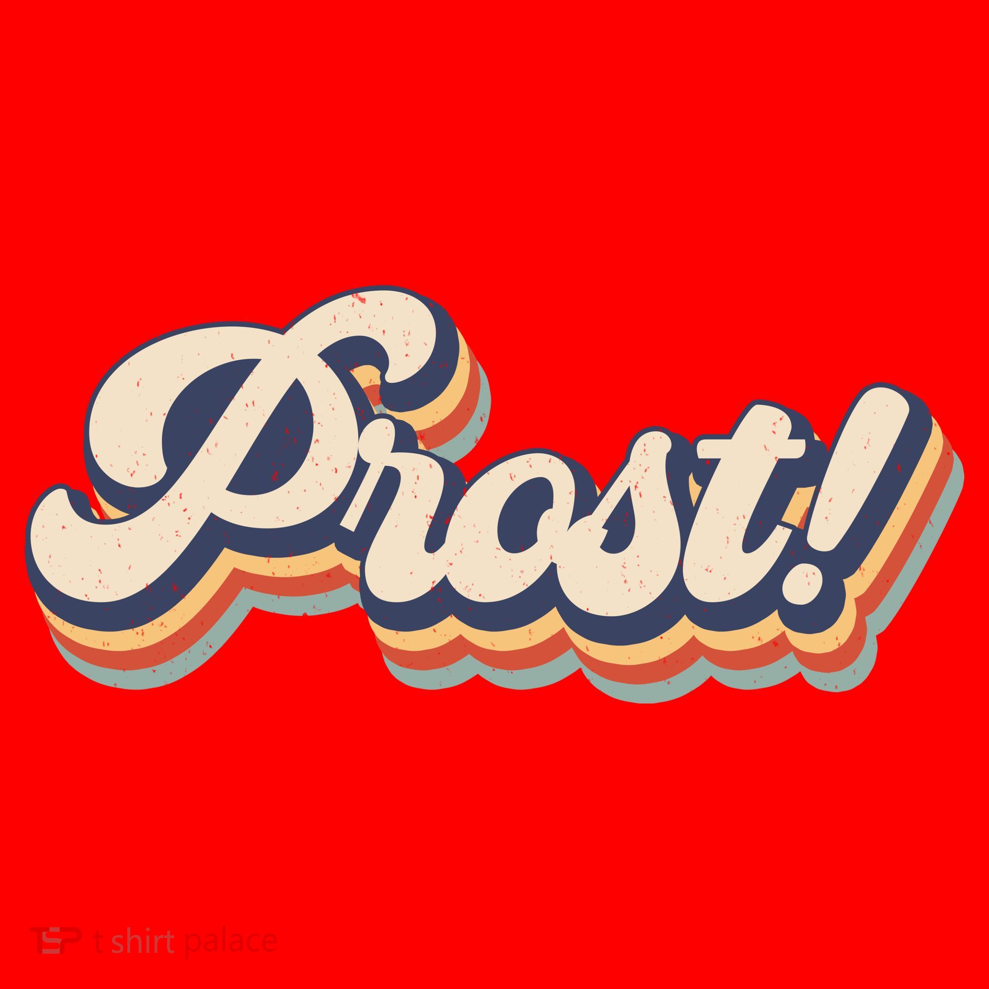 Prost Oktoberfest Retro Groovy Santa Hat
