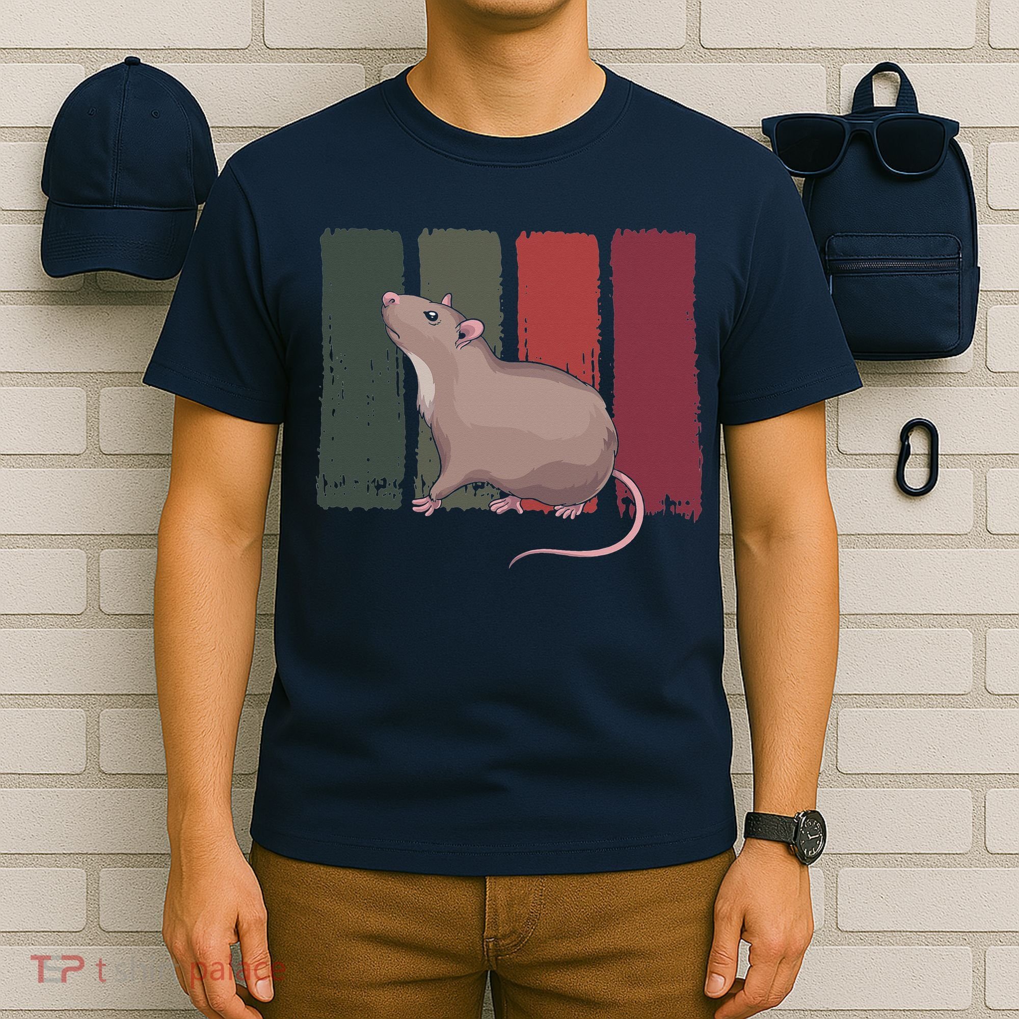 Pet Owner Rodent Animal Lover Retro Rat T-Shirt