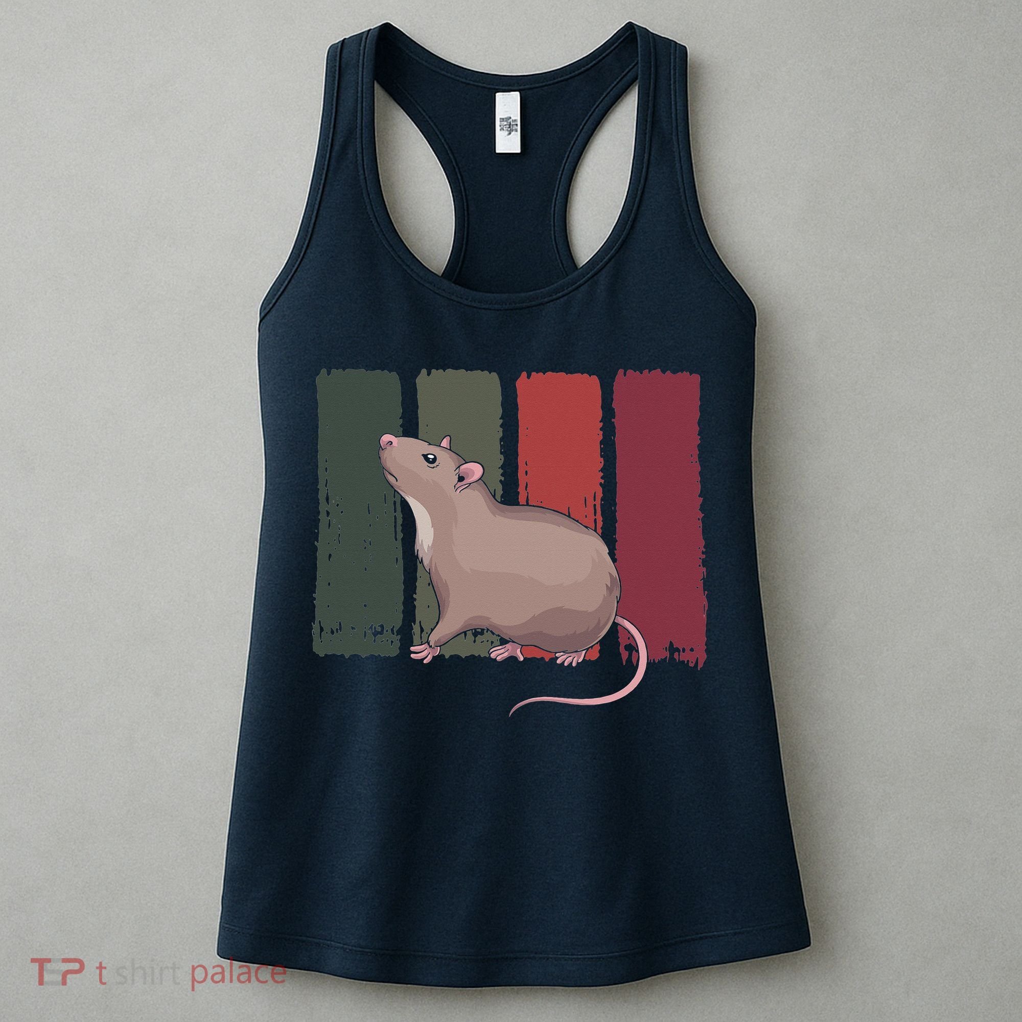 Pet Owner Rodent Animal Lover Retro Rat Women's Tank Top