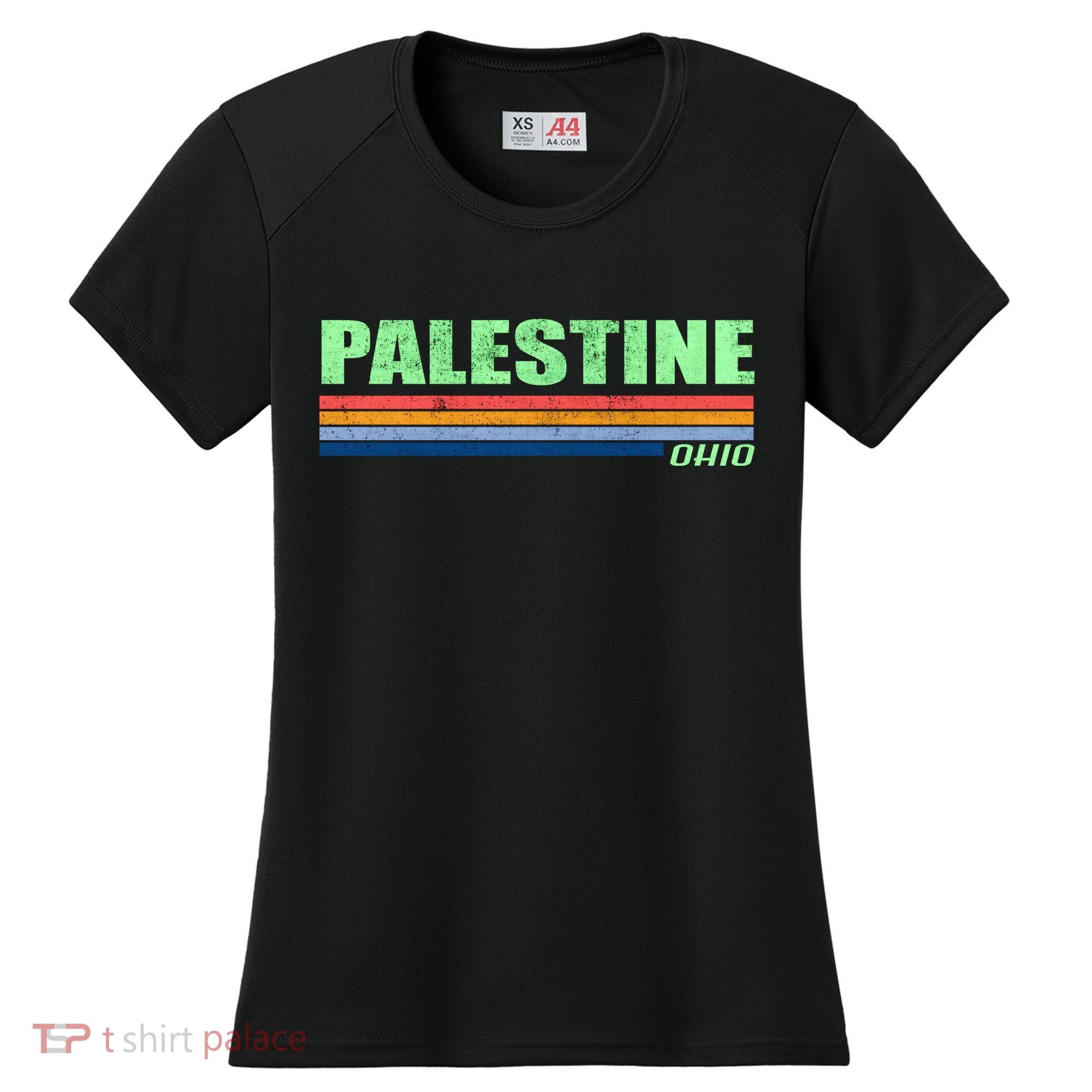 Palestine Ohio Retro Women's Cooling Performance Crew T-Shirt