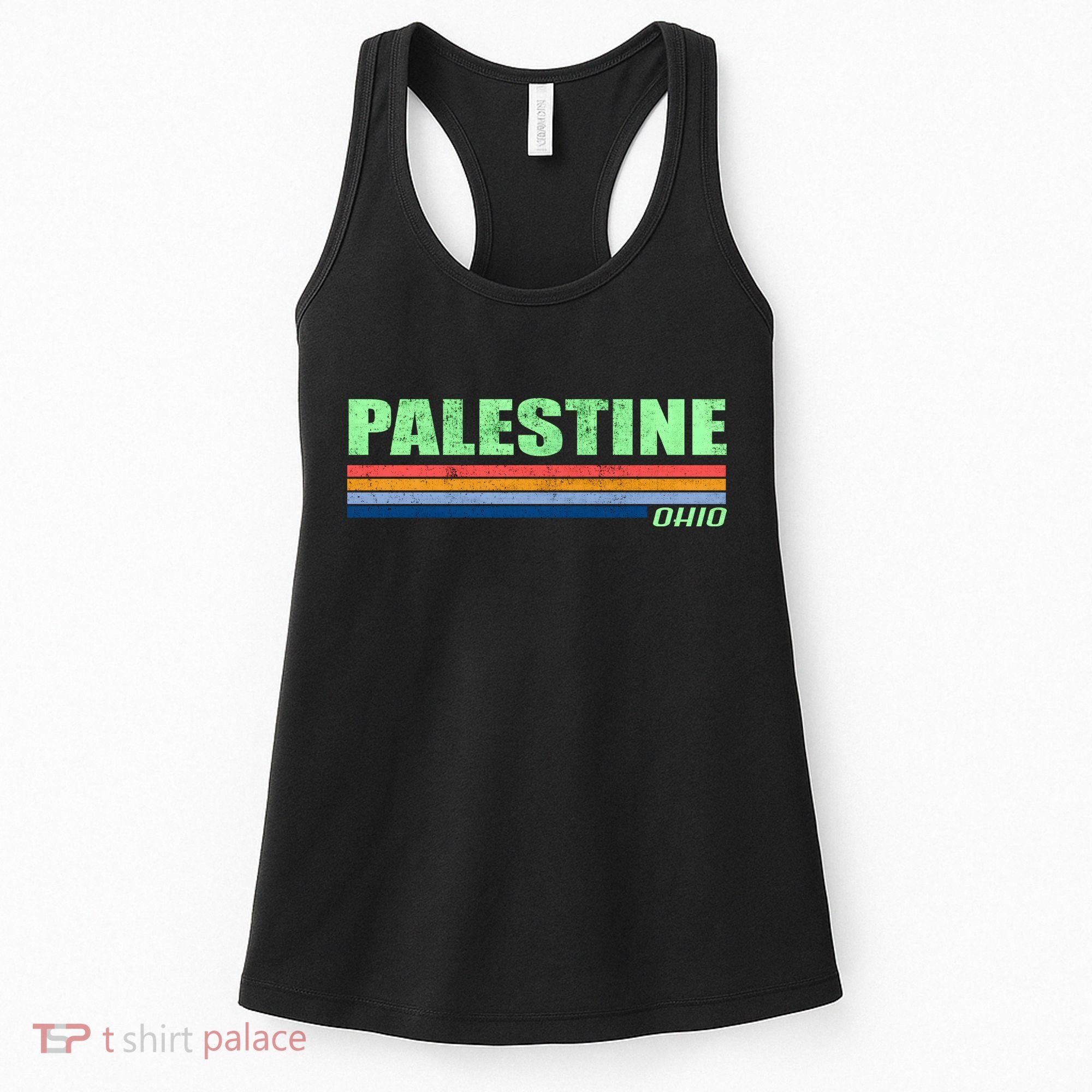Palestine Ohio Retro Women's Tank Top