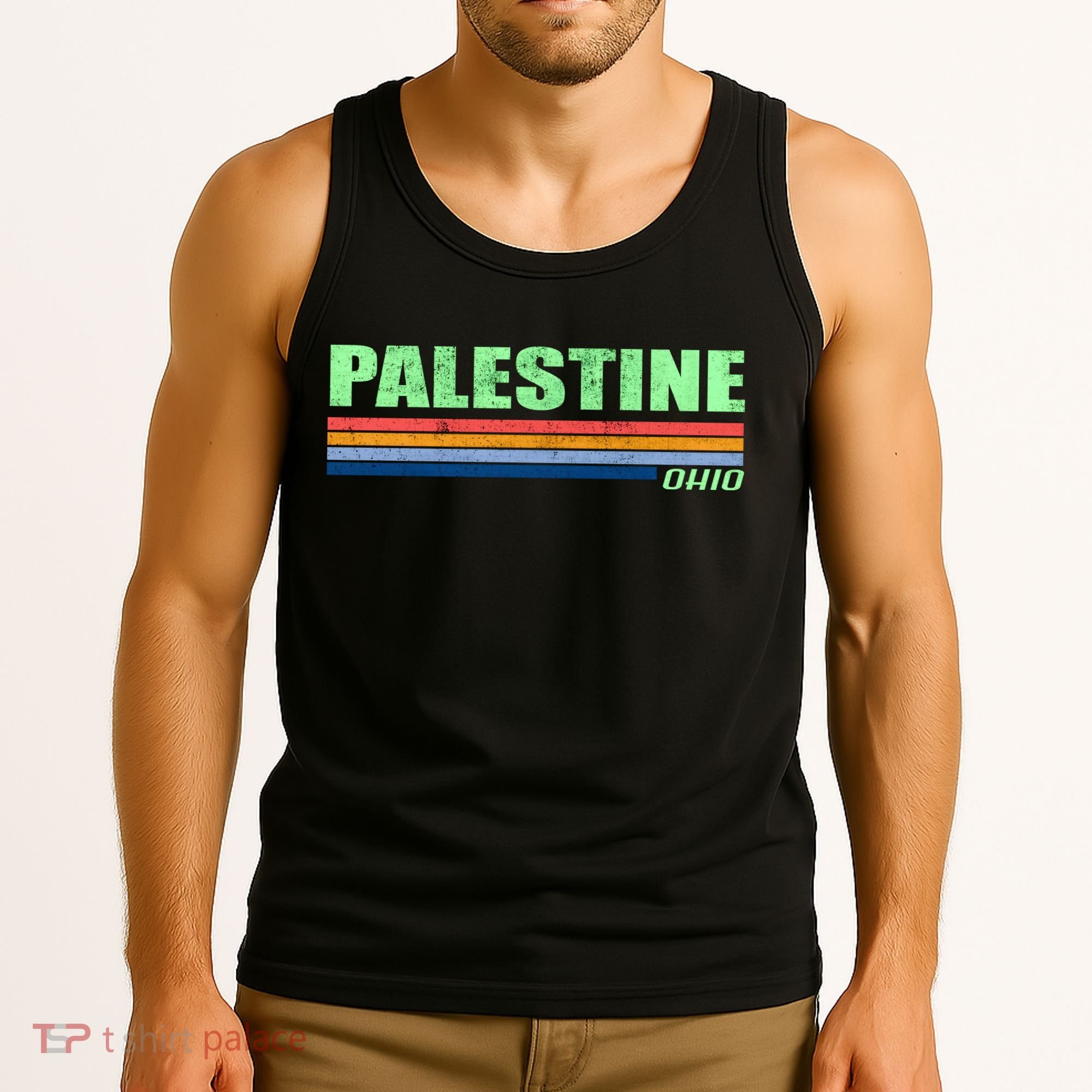 Palestine Ohio Retro Tank Top
