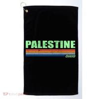 Palestine Ohio Retro Golf Towel thumb 0