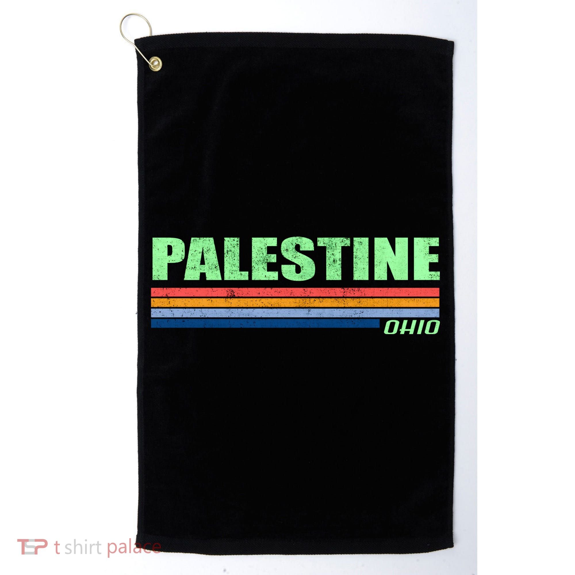 Palestine Ohio Retro Golf Towel