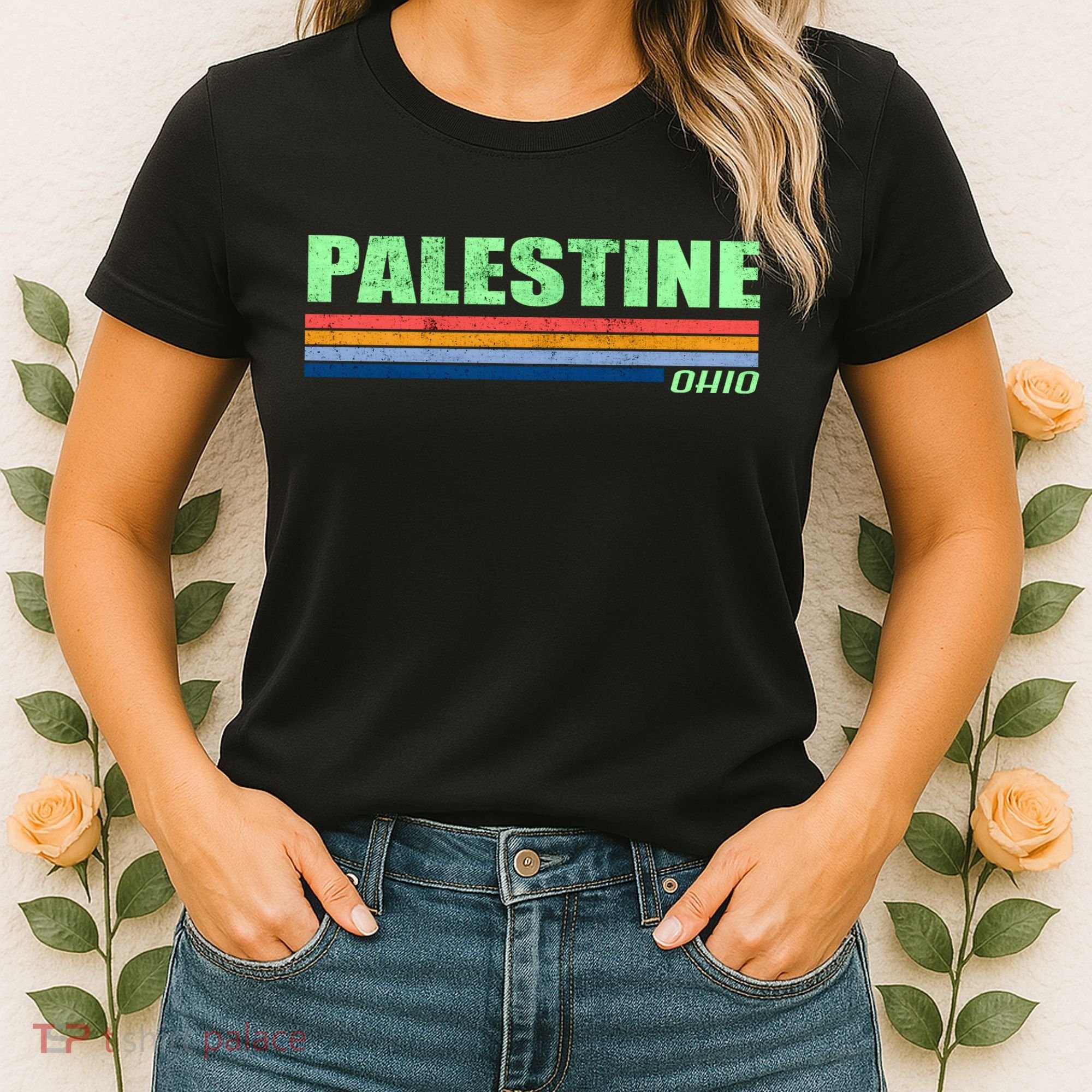 Palestine Ohio Retro Women's T-Shirt