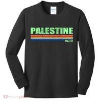Palestine Ohio Retro Kids Long Sleeve Shirt thumb 0