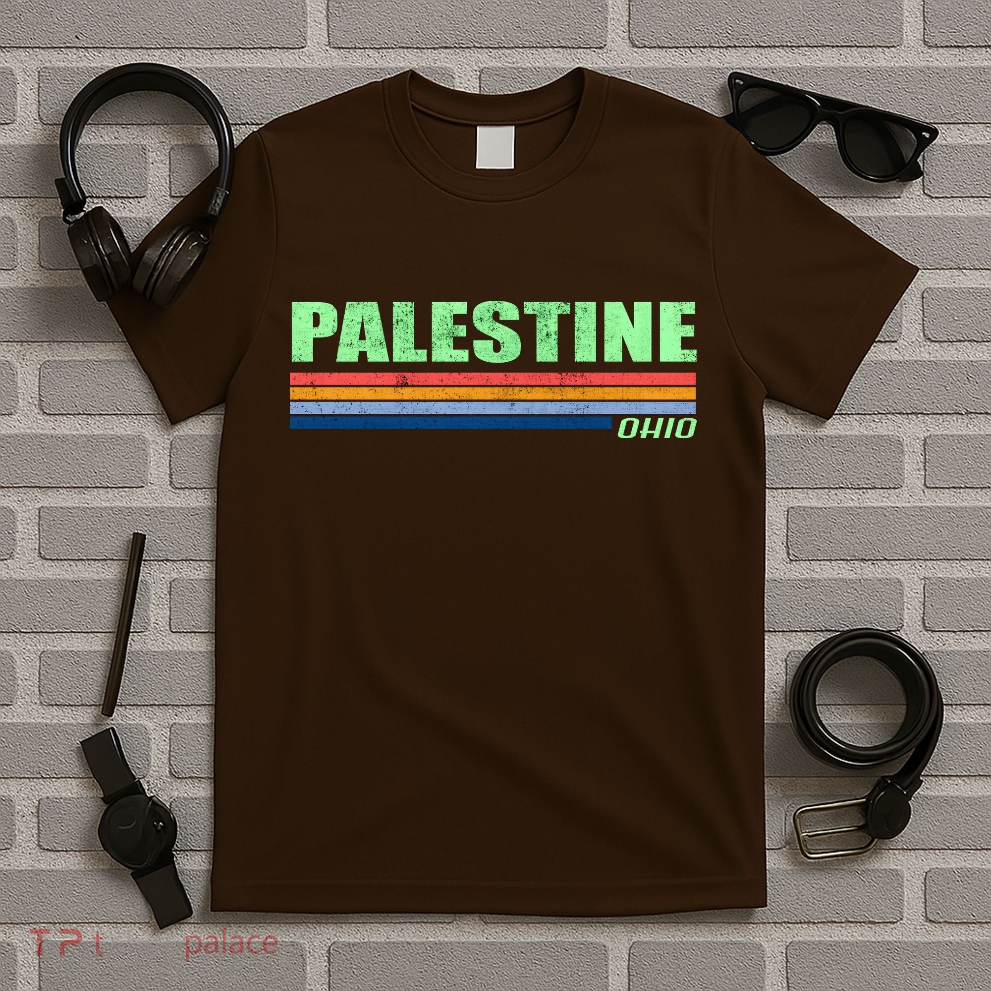 Palestine Ohio Retro T-Shirt