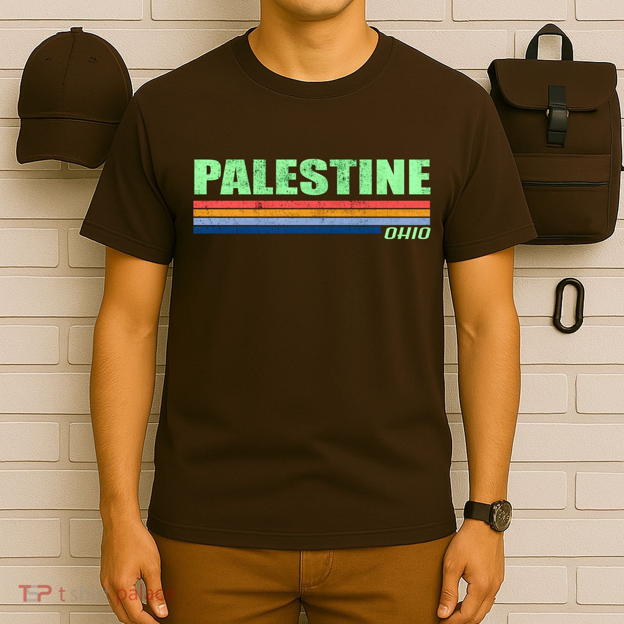 Palestine Ohio Retro T-Shirt