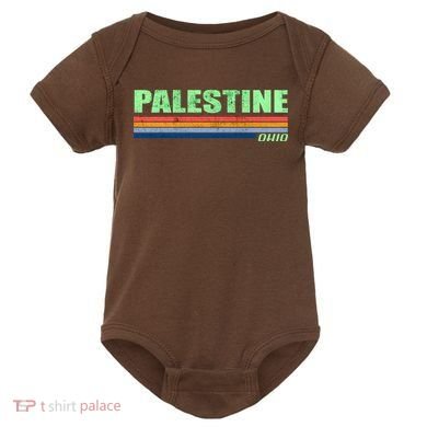 Palestine Ohio Retro Baby Bodysuit